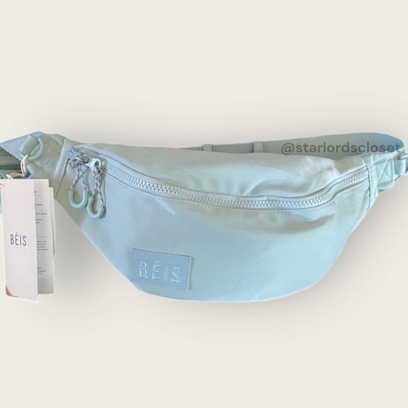 BEIS Bags Beis The Sport Pack Fanny Pack Slate Grey Gray Blue Belt